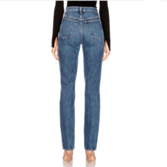 Khaite Daria High Rise Slim Straight Cotton Jeans 31 - Picture 4 of 15